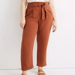 Madewell Linen-blend Paperbag Pants